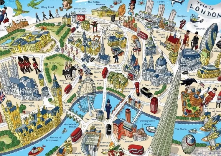 Gibsons Maps & Flags* - This Is London - 500 Piece Jigsaw Puzzle