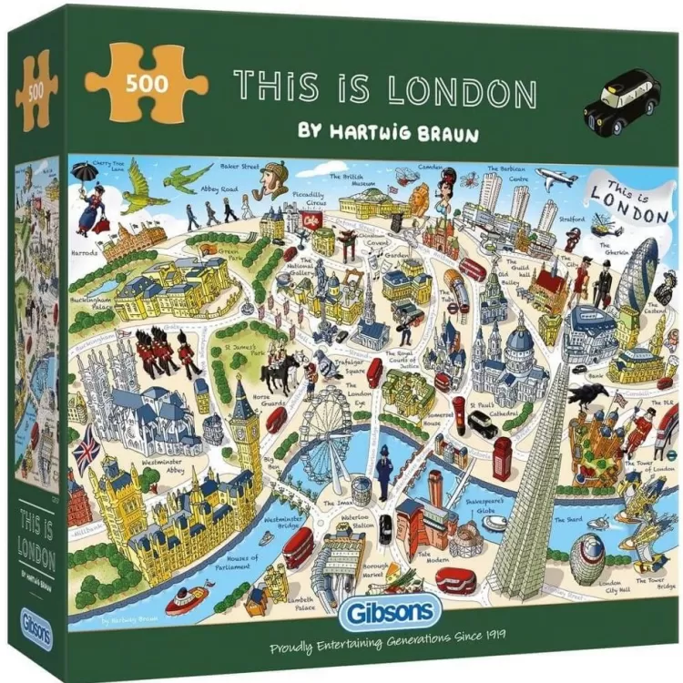 Gibsons Maps & Flags* - This Is London - 500 Piece Jigsaw Puzzle