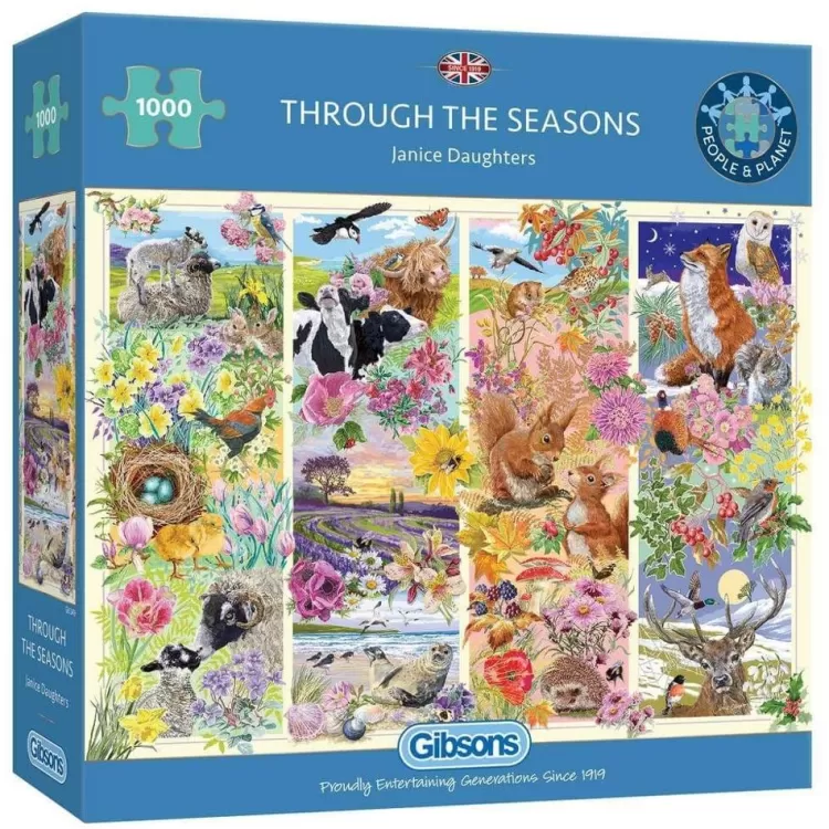 Gibsons Flowers & Gardens* - Through The Seasons - 1000 Piece Jigsaw Puzzle