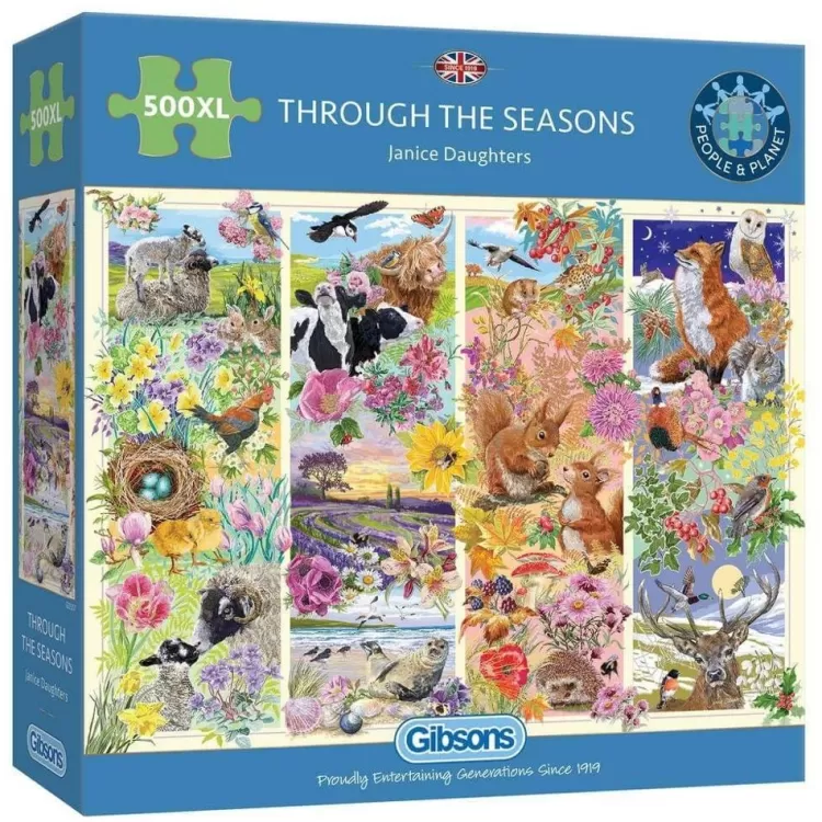 Gibsons Flowers & Gardens* - Through The Seasons - 500Xl Piece Jigsaw Puzzle