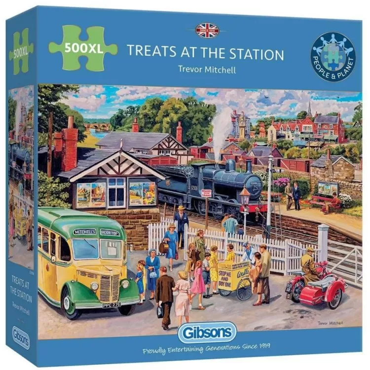 Gibsons Trains & Transport* - Treats At The Station - 500Xl Piece Jigsaw Puzzle