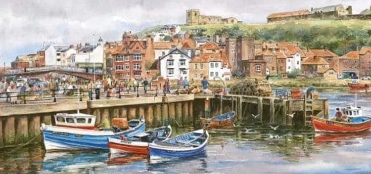 Gibsons Yorkshire* - Whitby Harbour - 636 Piece Jigsaw Puzzle