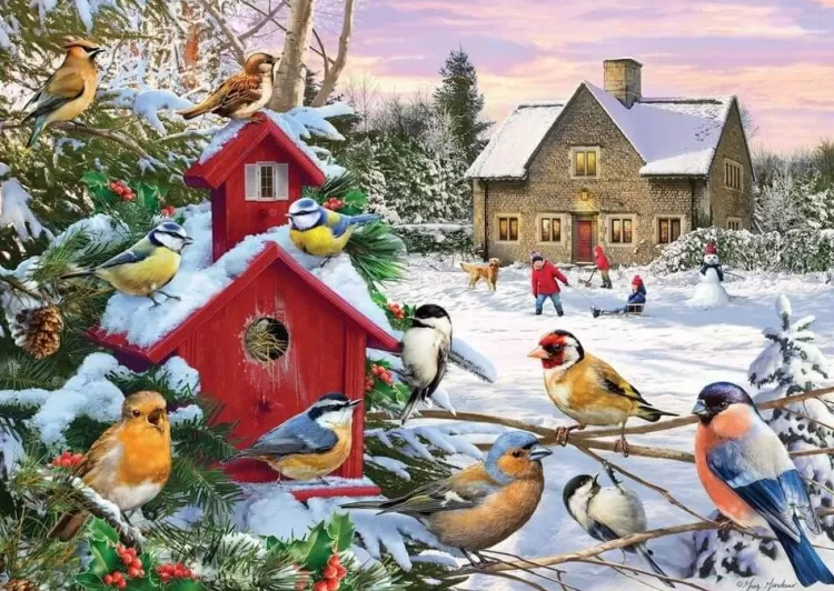 Gibsons Christmas* - Winter Wings - 1000 Piece Jigsaw Puzzle