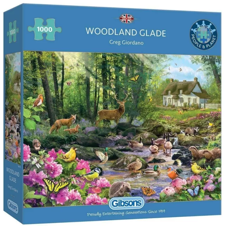 Gibsons Flowers & Gardens* - Woodland Glade - 1000 Piece Jigsaw Puzzle