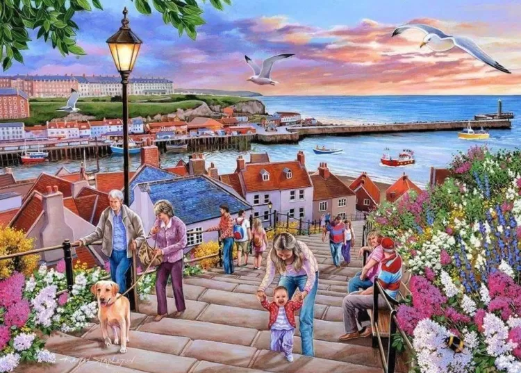 House of Puzzles Yorkshire* - 199 Steps - Whitby - 1000 Piece Jigsaw Puzzle