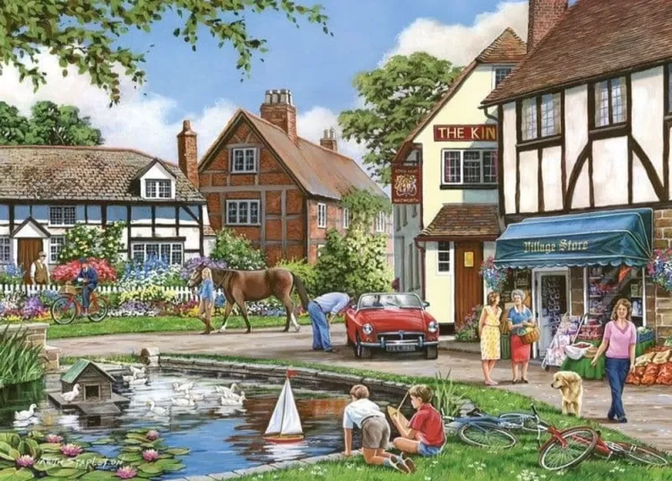 House of Puzzles Pastimes* - A Busy Day - 1000 Piece Jigsaw Puzzle
