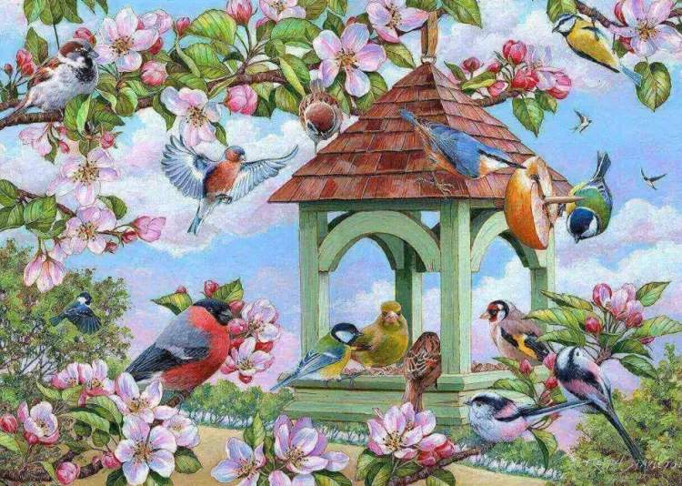 House of Puzzles Animals & Wildlife* - All Of A Twitter - 250Xl Piece Jigsaw Puzzle