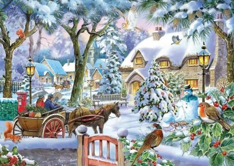 House of Puzzles Christmas* - Almost Home - 500Xl Piece Jigsaw Puzzle