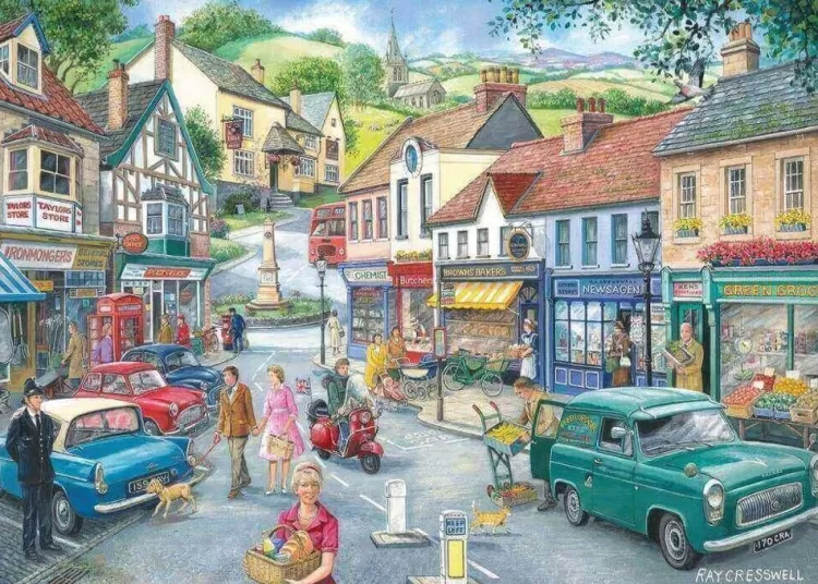 House of Puzzles Nostalgia* - At The Shops No 23 - Find The Difference - 1000 Piece Jigsaw Puzzle