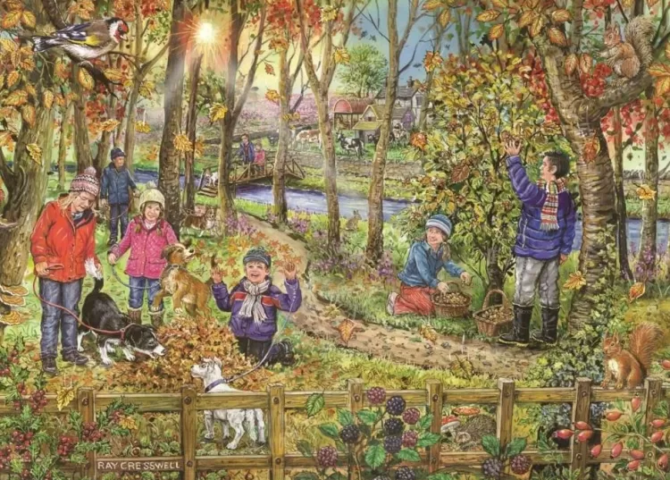 House of Puzzles Flowers & Gardens* - Autumn Leaves - 250Xl Piece Jigsaw Puzzle