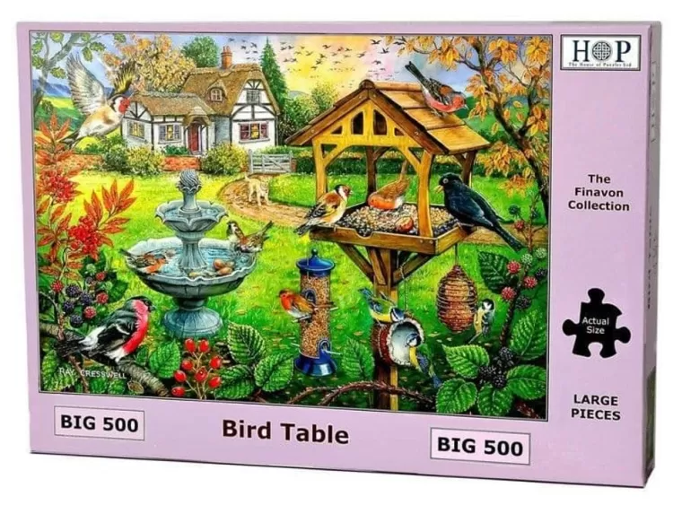 House of Puzzles Animals & Wildlife* - Bird Table - 500Xl Piece Jigsaw Puzzle