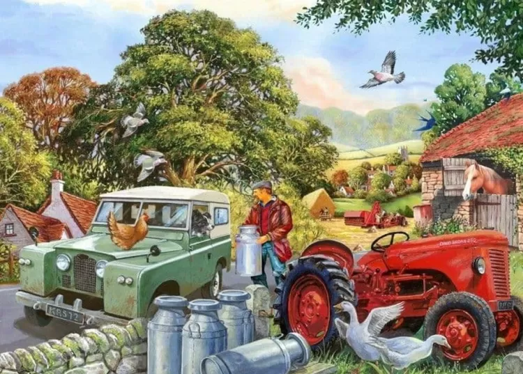 House of Puzzles Farming* - Bob & His Dog - 500Xl Piece Jigsaw Puzzle