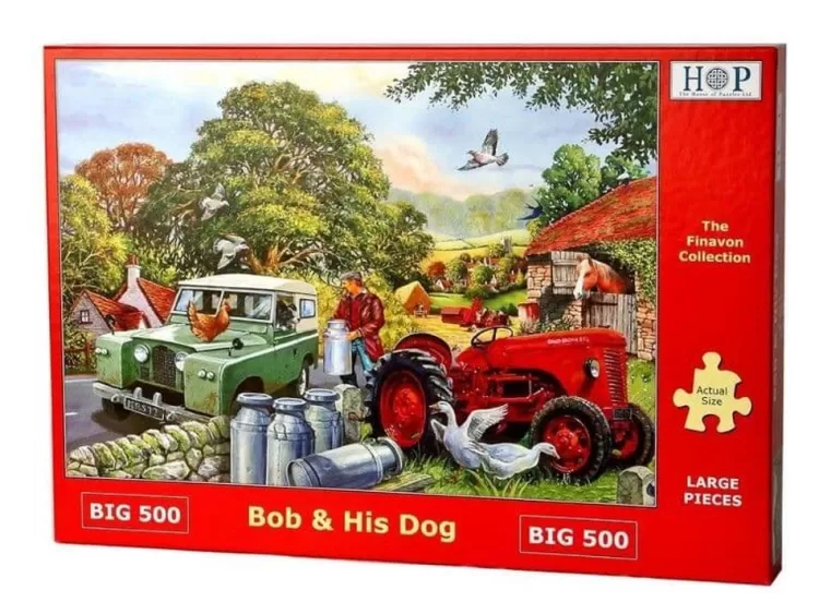 House of Puzzles Farming* - Bob & His Dog - 500Xl Piece Jigsaw Puzzle