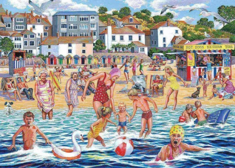 House of Puzzles Pastimes* - Chilly Dip No 21 - Find The Difference - 1000 Piece Jigsaw Puzzle