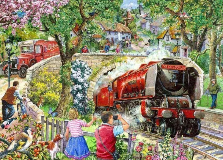 House of Puzzles Trains & Transport* - Daily Express - 500Xl Piece Jigsaw Puzzle