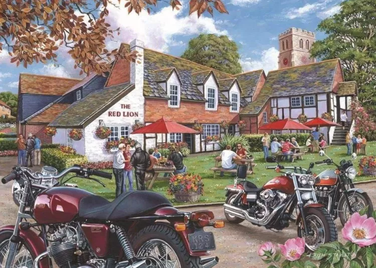 House of Puzzles Trains & Transport* - Easy Riders - 1000 Piece Jigsaw Puzzle