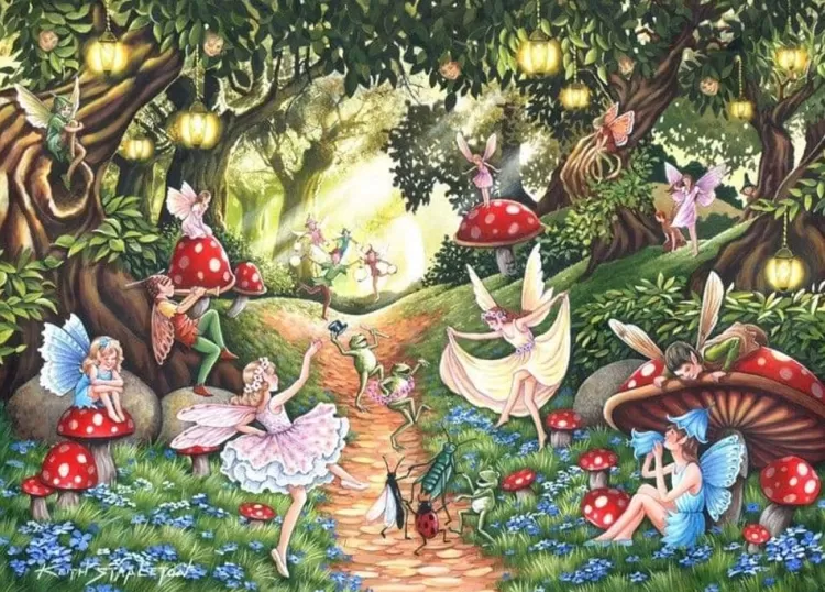 House of Puzzles Fantasy* - Faerie Dell - 500Xl Piece Jigsaw Puzzle