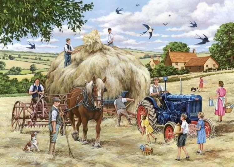 House of Puzzles Farming* - Making Hay - 500Xl Piece Jigsaw Puzzle