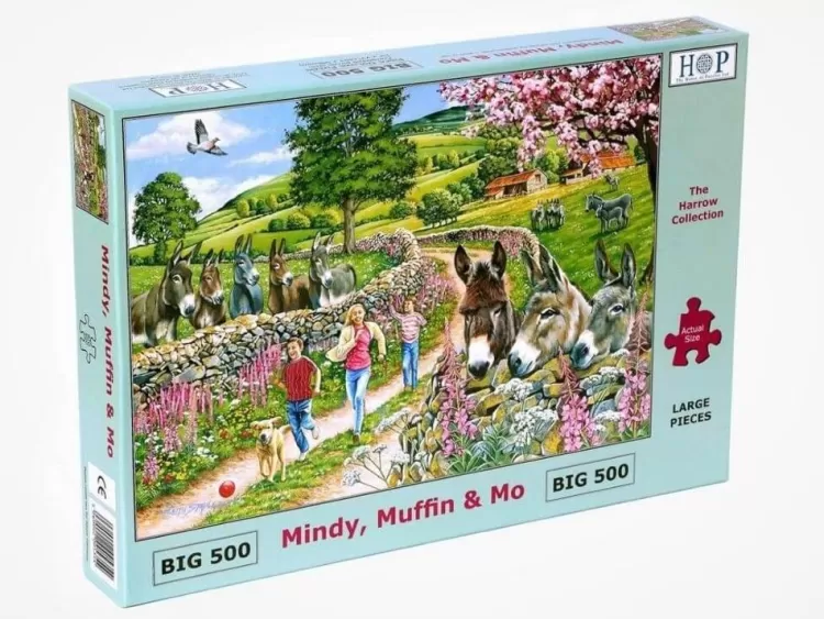 House of Puzzles Animals & Wildlife* - Mindy, Muffin & Mo - 500Xl Piece Jigsaw Puzzle