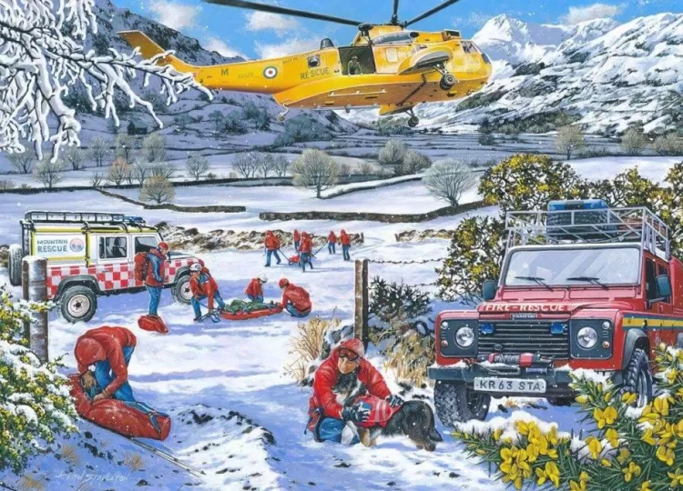 House of Puzzles Yorkshire* - Mountain Rescue - 1000 Piece Jigsaw Puzzle