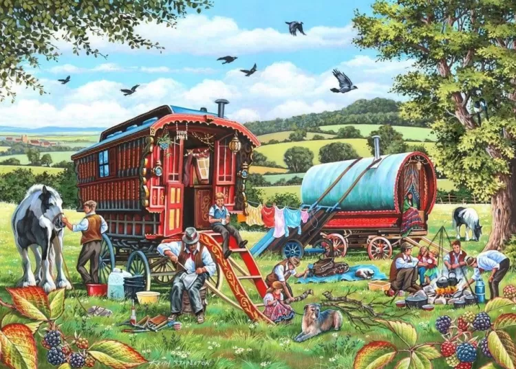 House of Puzzles Trains & Transport* - Pedlar Man - 1000 Piece Jigsaw Puzzle