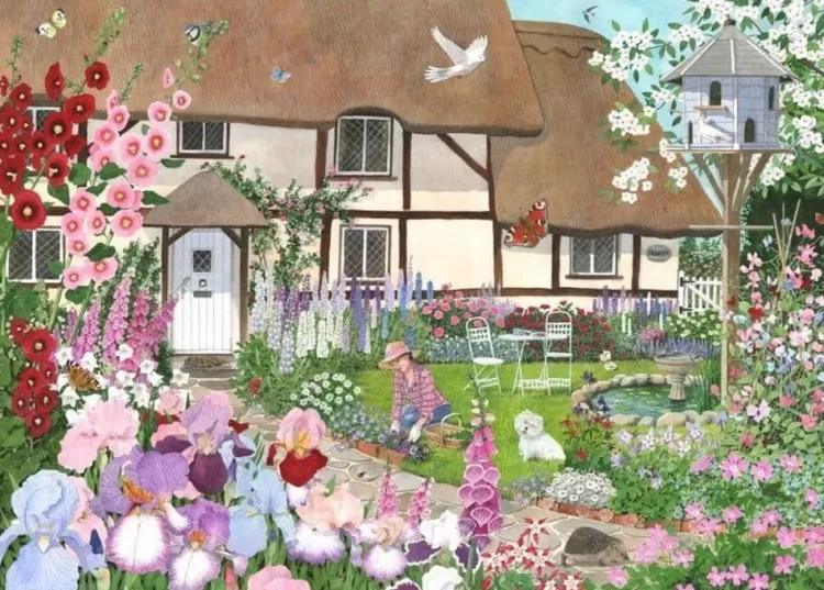 House of Puzzles Flowers & Gardens* - Pretty Maids- 500 Piece Jigsaw Puzzle