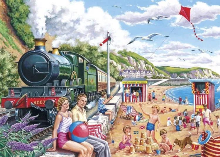 House of Puzzles Trains & Transport* - Seaside Special - 250Xl Piece Jigsaw Puzzle