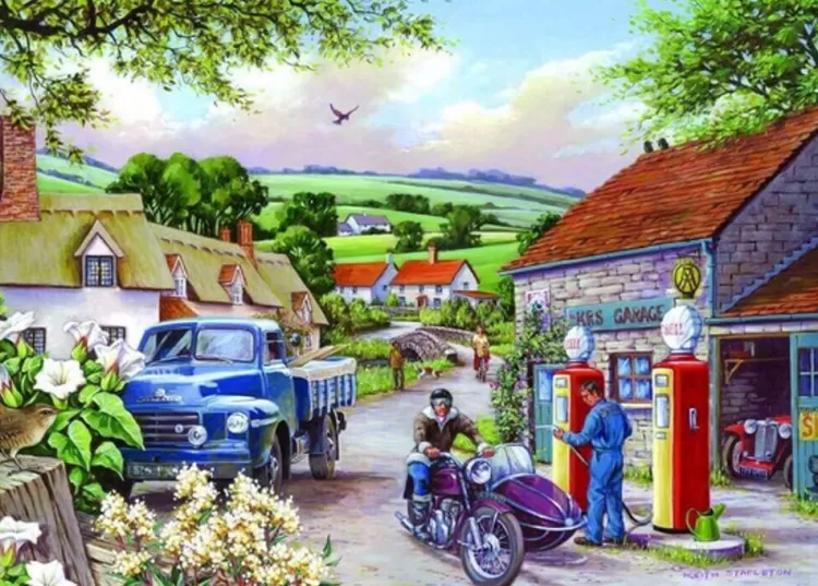 House of Puzzles Trains & Transport* - Topping Up - 500Xl Piece Jigsaw Puzzle