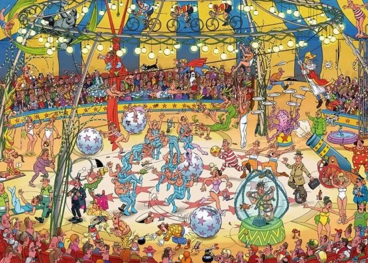 Jumbo Humour*Jan Van Haasteren - Acrobat Circus - 1000 Piece Jigsaw Puzzle