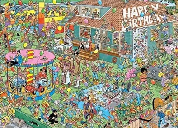 Jumbo Humour*Jan Van Haasteren - Children'S Birthday - 1000 Piece Jigsaw Puzzle