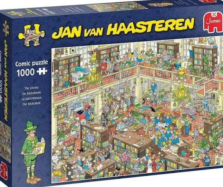 Jumbo Humour*Jan Van Haasteren - The Library - 1000 Piece Jigsaw Puzzle