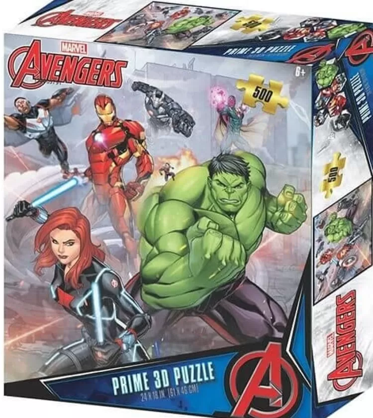 Kidicraft Sound & Screen* - Avengers Assemble 3D - 500 Piece Jigsaw Puzzle