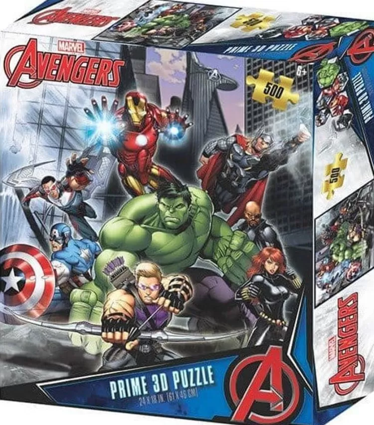 Kidicraft Sound & Screen* - Avengers Battle 3D - 500 Piece Jigsaw Puzzle