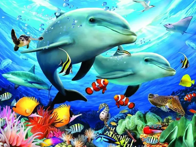 Kidicraft Animals & Wildlife* - Beneath The Waves - 500 Piece Jigsaw Puzzle