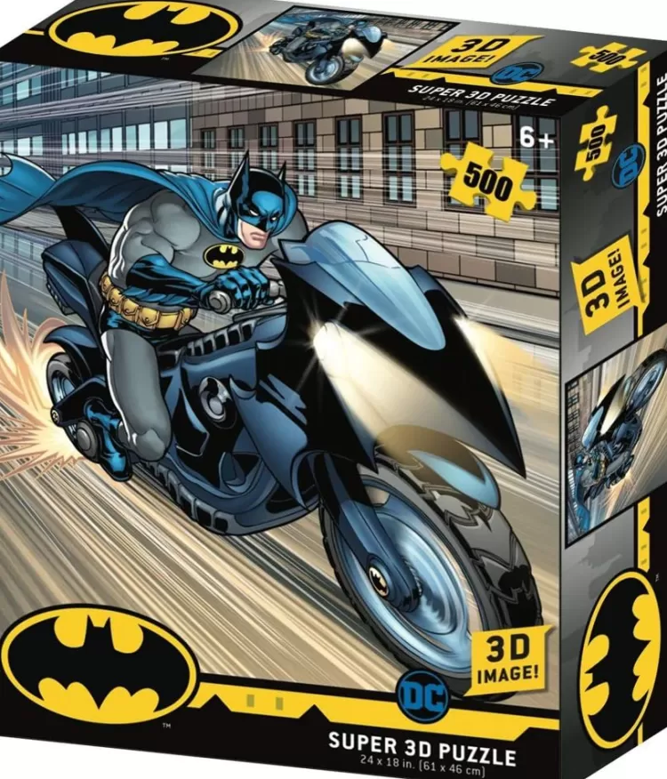 Kidicraft Sound & Screen* - Dc Batman - Batcycle - 500 Piece Jigsaw Puzzle