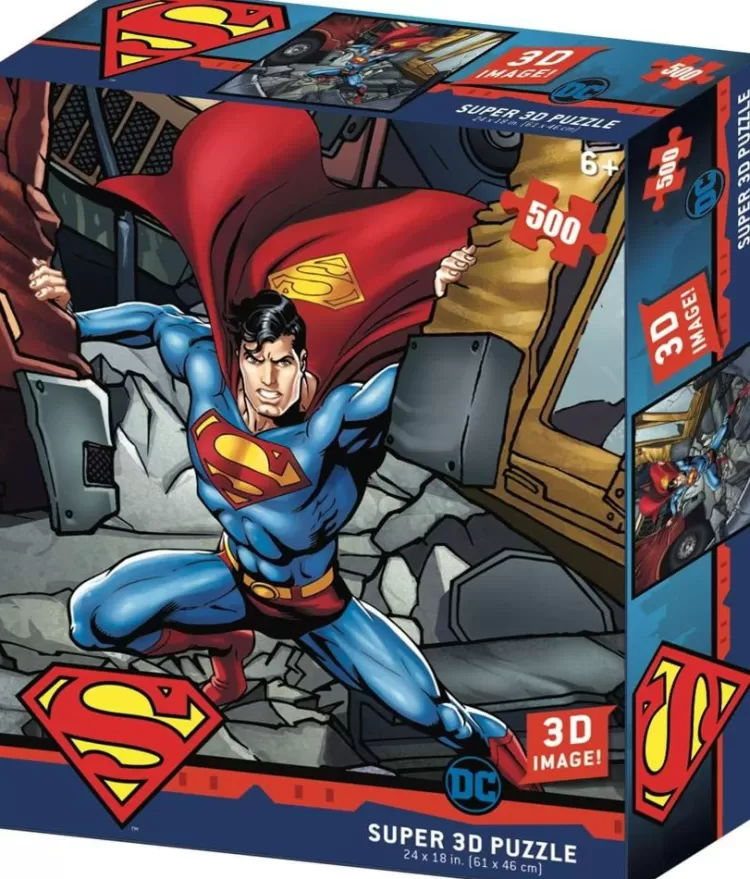 Kidicraft Sound & Screen* - Dc Superman Strength - 500 Piece Jigsaw Puzzle