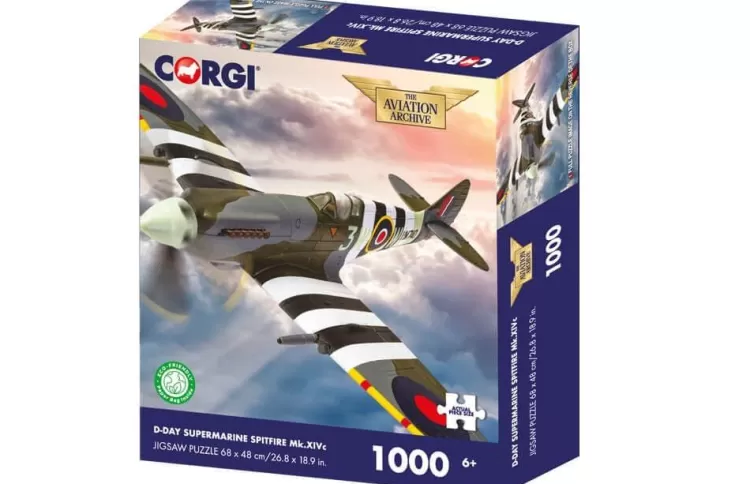 Kidicraft Planes* - D-Day Supermarine Spitfire Mk Xivc - 1000 Piece Jigsaw Puzzle
