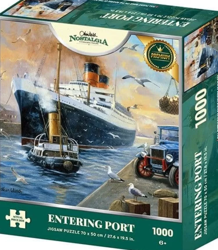 Kidicraft Trains & Transport* - Entering Port - 1000 Piece Jigsaw Puzzle