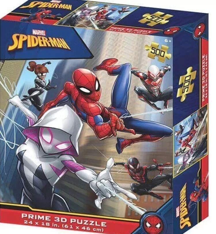 Kidicraft Sound & Screen* - Spiderman & Ghost 3D - 500 Piece Jigsaw Puzzle