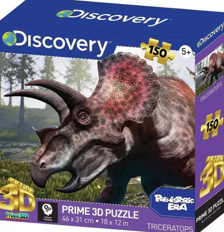 Kidicraft Animals & Wildlife* - Triceratops - Discovery 150 Piece Jigsaw Puzzle