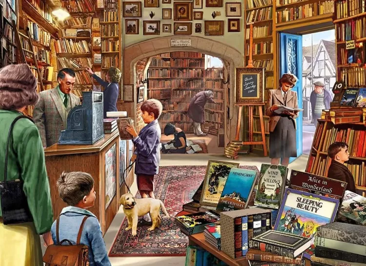 Kidicraft Pastimes* - Ye Olde Book Shoppe - 1000 Piece Jigsaw Puzzle
