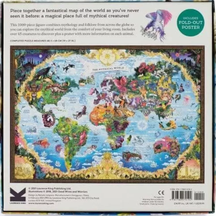 Laurence King Fantasy* - The Mythical World - 1000 Piece Jigsaw Puzzle