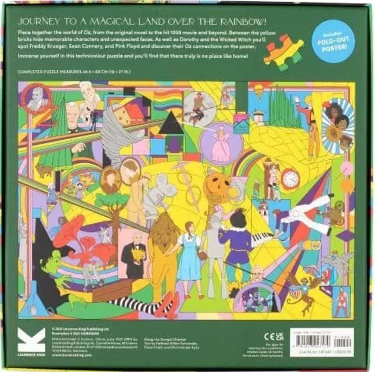 Laurence King Sound & Screen* - The Wonderful World Of Oz - 1000 Piece Jigsaw Puzzle