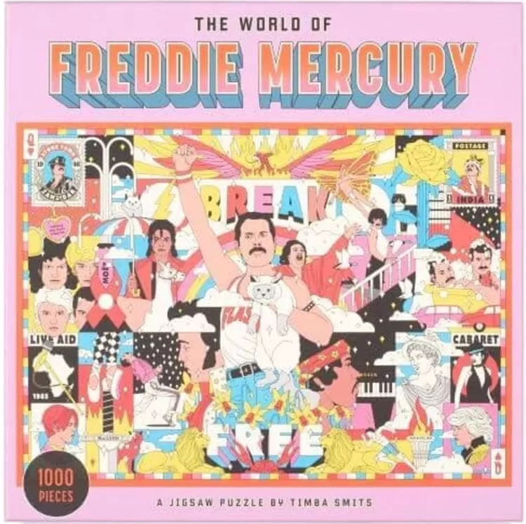 Laurence King Sound & Screen* - The World Of Freddie Mercury - 1000 Piece Jigsaw Puzzle