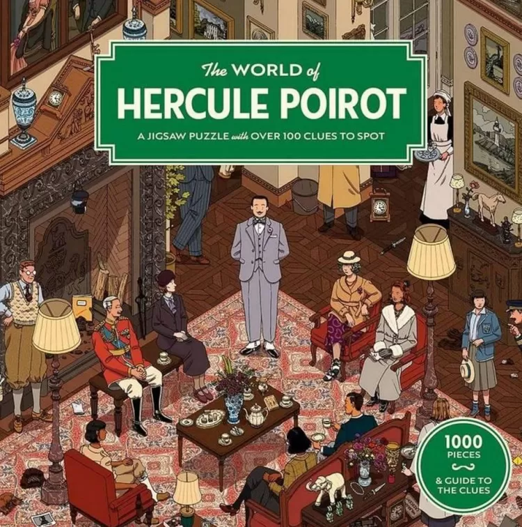 Laurence King Sound & Screen* - The World Of Hercule Poirot - 1000 Piece Jigsaw Puzzle