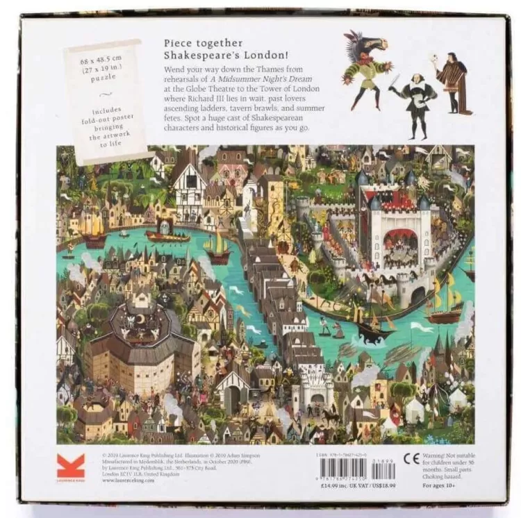 Laurence King Sound & Screen* - The World Of Shakespeare - 1000 Piece Jigsaw Puzzle