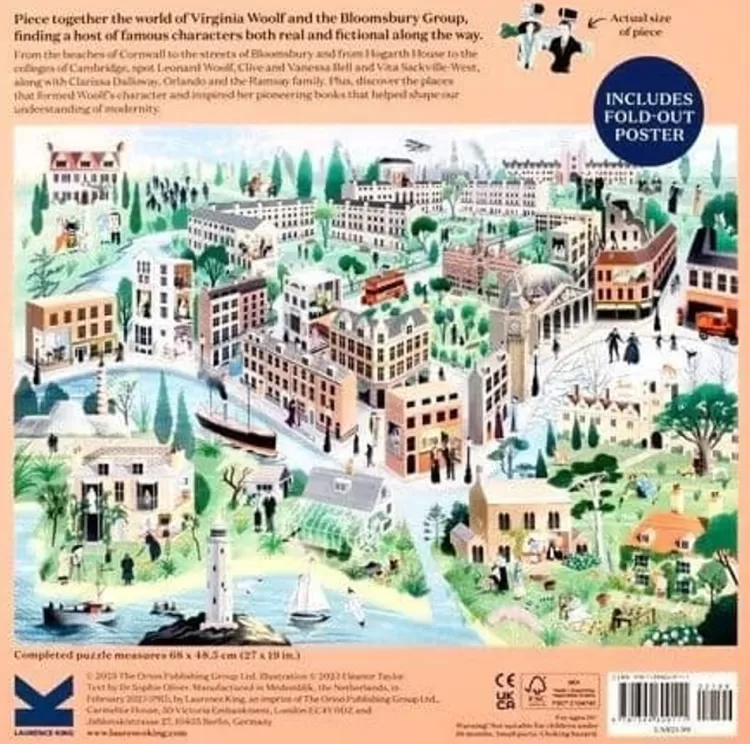 Laurence King Sound & Screen* - The World Of Virginia Woolf - 1000 Piece Jigsaw Puzzle