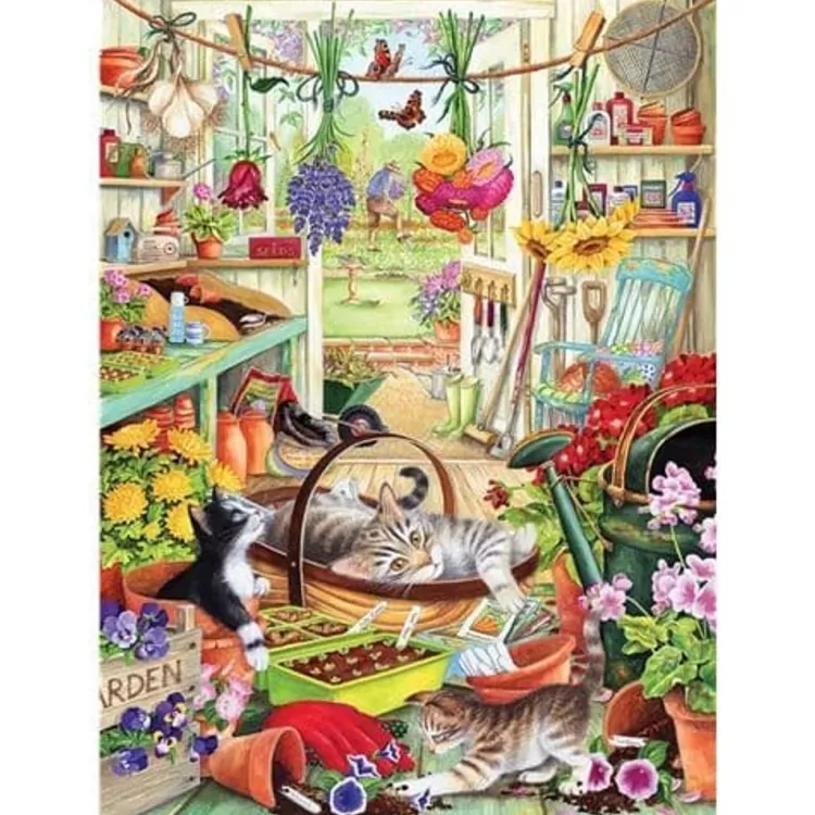 Otter House Pastimes* - Allotment Kittens - 1000 Piece Jigsaw Puzzle