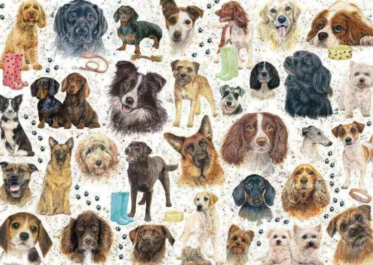 Otter House Animals & Wildlife* - Dog Montage - 1000 Piece Jigsaw Puzzle