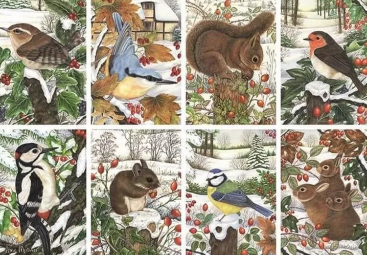 Otter House Animals & Wildlife* - Winter Wildlife - Rspb - 1000 Piece Jigsaw Puzzle